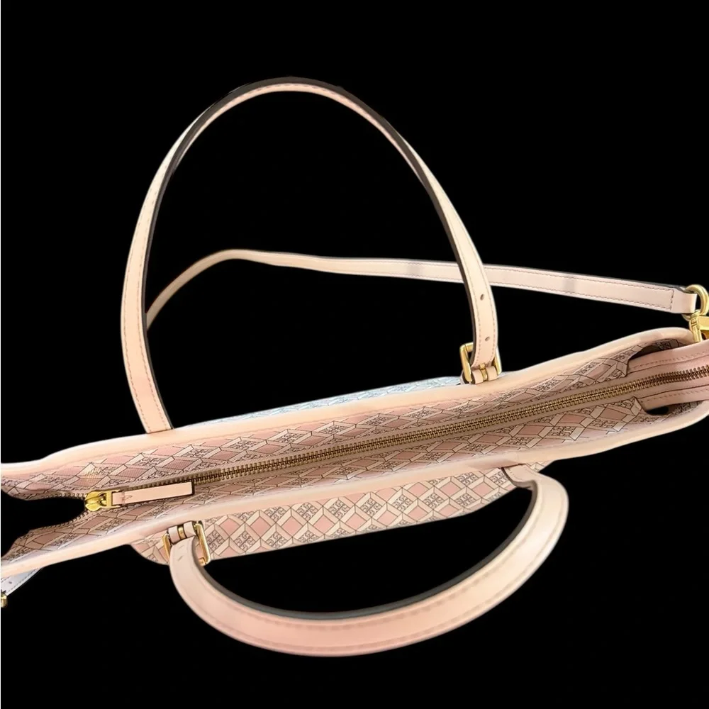 Tory Burch Pink Geo logo mini zip purse - Picture 7 of 7